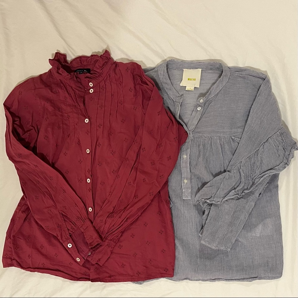 Blouse bundle sz 2/S ! Get both for $40, (sep $65)
